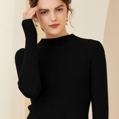 Lightweight Long-Sleeved Crewneck Tops Cashmere Sweater