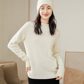 Half Turtleneck Plush Thickened Cashmere Sweater for Women