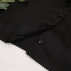 Oversize Long Silk Sleepwear for Women Loose Silk Pajama Set