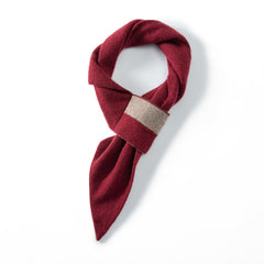 Cashmere Small Scarf Winter Soft Warm Two-Tone Neck Scarf
