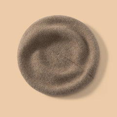 Women Cashmere Beret Hat Classic Cashmere Beret Lightweight Cap