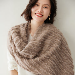 Women's Cashmere Scarf Tassel Wool Cashmere Wrap Shawl