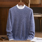 Pure Cashmere Thick Round Neck Pullover Bottoming Knitted Sweater
