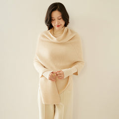 Women's 100% Cashmere Luxury Knitted Wrap Travel Shawl Scarf