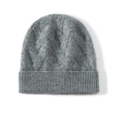 100% Cashmere Beanie Soft Stretchy Warm Ear Protection Cashmere Hat