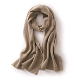 100% Cashmere Wrap Shawl Large Ribbed Knit Scarf for Women