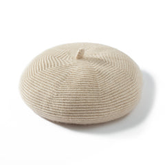 100% Pure Cashmere Beret Hat Cashmere Knit Hat Cap for Women