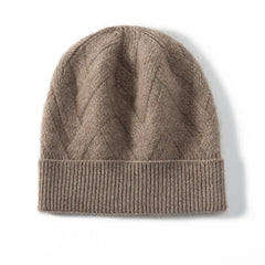 100% Cashmere Beanie Soft Stretchy Warm Ear Protection Cashmere Hat