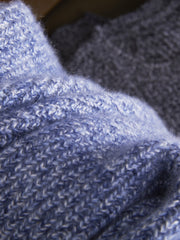 Pure Cashmere Thick Round Neck Pullover Bottoming Knitted Sweater