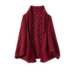 Women's Lace Knit 100% Cashmere Scarf Shawl Cardigan Wrap