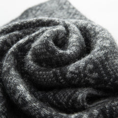 Women's Cashmere Scarf Warm Knitted Geometric Jacquard Scarf