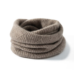 100% Cashmere Knitted Neck Warmer Scarf Neck Gaiter for Women