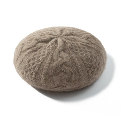 100% Pure Cashmere Winter Beret Knit Warm Slouchy Beanie Cap
