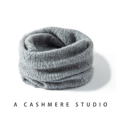 100% Cashmere Knitted Neck Warmer Scarf Neck Gaiter for Women