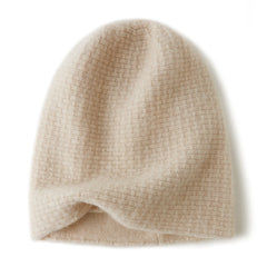 100% Cashmere Beanie Ladies Soft Warm Beanie Hat for Women