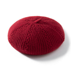 100% Cashmere Beret Beanie Hat Cap Winter Warm Hats
