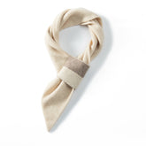 Cashmere Small Scarf Winter Soft Warm Two-Tone Neck Scarf