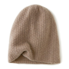 100% Cashmere Beanie Ladies Soft Warm Beanie Hat for Women