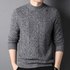 Men's Pure Cashmere Crew Neck Cashmere Pullover Sweater