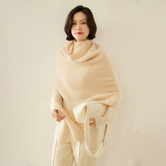 Women's 100% Cashmere Luxury Knitted Wrap Travel Shawl Scarf