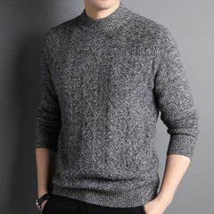 Men's Pure Cashmere Crew Neck Cashmere Pullover Sweater
