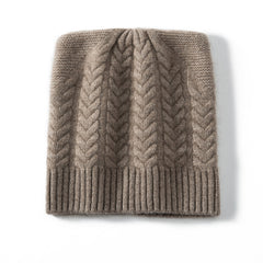 Women 100% Cashmere Beanie Winter Soft Warm Cashmere Hat