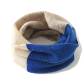Cashmere Neck Warmer Color Block Infinity Scarf Neck Gaiter