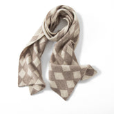 Women's Pure Cashmere Argyle Winter Warm Scarf Shawl