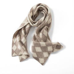 Women's Pure Cashmere Argyle Winter Warm Scarf Shawl