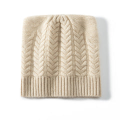 Women 100% Cashmere Beanie Winter Soft Warm Cashmere Hat