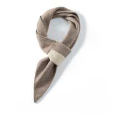 Cashmere Small Scarf Winter Soft Warm Two-Tone Neck Scarf