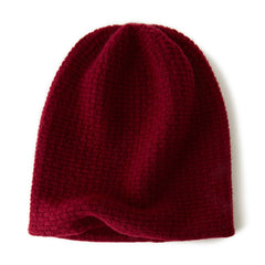 100% Cashmere Beanie Ladies Soft Warm Beanie Hat for Women