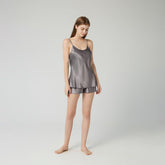 Classic Silk Cami Pajama Set Luxury Silk Sleepwear Set For Women