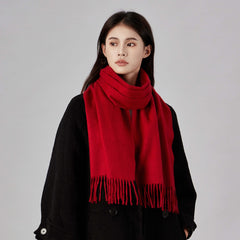 100% Pure Cashmere Classic Scarf Fringe Wrap Pashmina Shawl