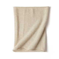 100% Pure Cashmere Neck Gaiter Soft Knit Infinity Scarf
