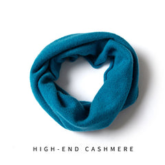 100% Pure Cashmere Neck Gaiter Soft Knit Infinity Scarf
