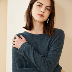 Women's Round Neck Pullover Loose Bottoming Sweater