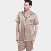 Men's Luxury Silk pajama Short Pure Silk Sleepwear