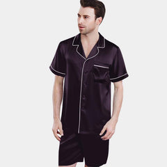 Men's Luxury Silk pajama Short Pure Silk Sleepwear