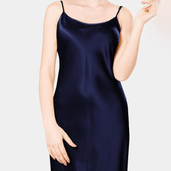 Women's Long Silk Nightgown 100% Maxi Silk Slip Dress