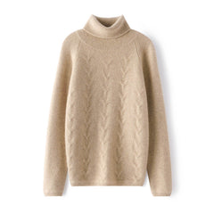 Women's Pure Cashmere Turtleneck Sweater Long Sleeve Warm Top