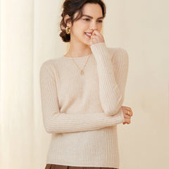 Women's Long Sleeve Soft Slim Warm Cashmere Sweater