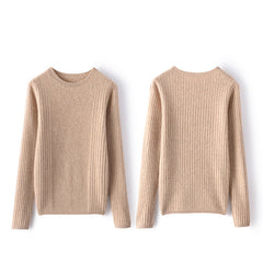 Women's Long Sleeve Soft Slim Warm Cashmere Sweater