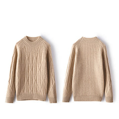 Causal Loose Knit Soft Warm Cashmere Sweater for Women