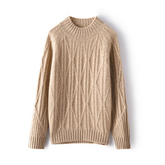 Causal Loose Knit Soft Warm Cashmere Sweater for Women