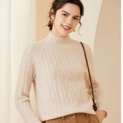 Causal Loose Knit Soft Warm Cashmere Sweater for Women