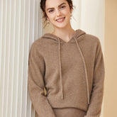 Women's Causal Cashmere Hooded Cashmere Sweater