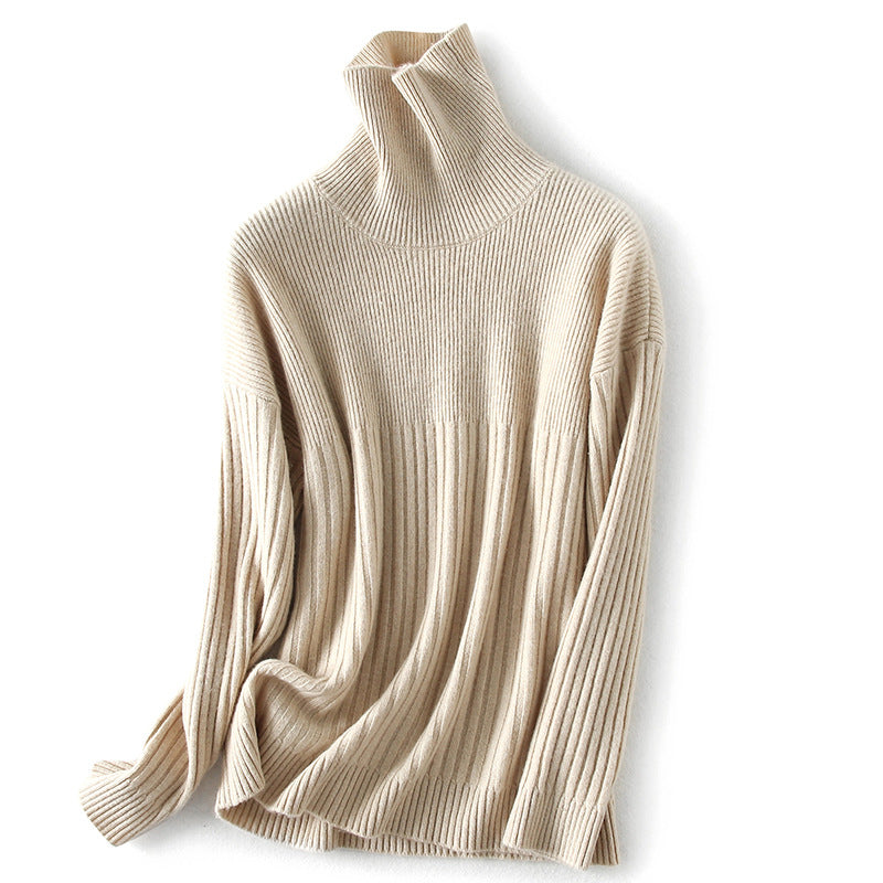 Women's Pullover Long-sleeved Turtleneck Inner Cashmere Sweater