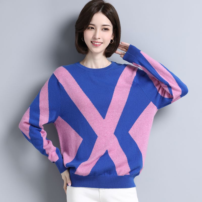 100% Cashmere Sweater Women's Short Sweater Pullover Knitted Cashmere Sweater