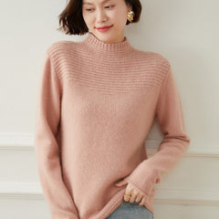 Half Turtleneck Cashmere Pullover Versatile  Bottoming Cashmere Sweater